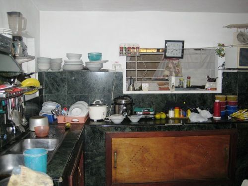 'cocina' Casas particulares are an alternative to hotels in Cuba.