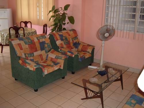 'Living room' Casas particulares are an alternative to hotels in Cuba.