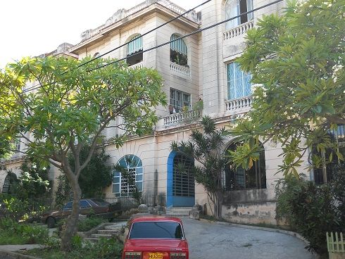 'Front of the Building' Casas particulares are an alternative to hotels in Cuba.