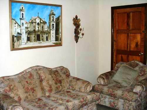 'Living room1' Casas particulares are an alternative to hotels in Cuba.