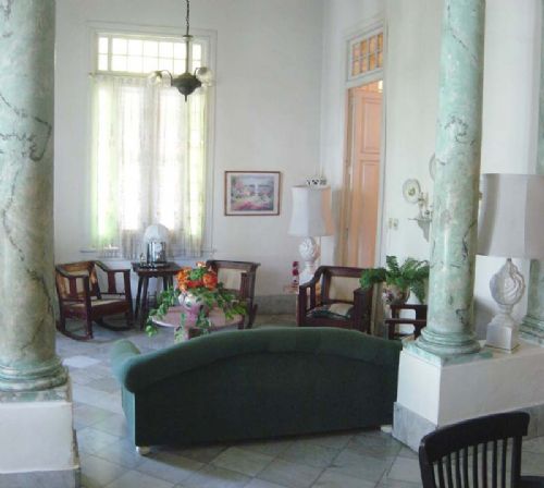 'Living room' Casas particulares are an alternative to hotels in Cuba.