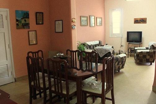 'Dining and living room' Casas particulares are an alternative to hotels in Cuba.