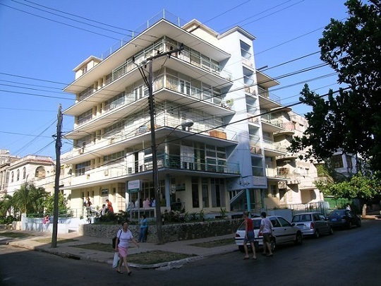 'Building view' Casas particulares are an alternative to hotels in Cuba.