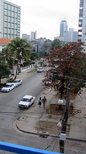 'View from balcony' Casas particulares are an alternative to hotels in Cuba.