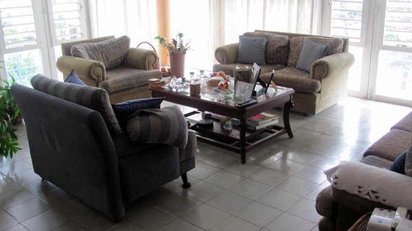 'Living room' Casas particulares are an alternative to hotels in Cuba.