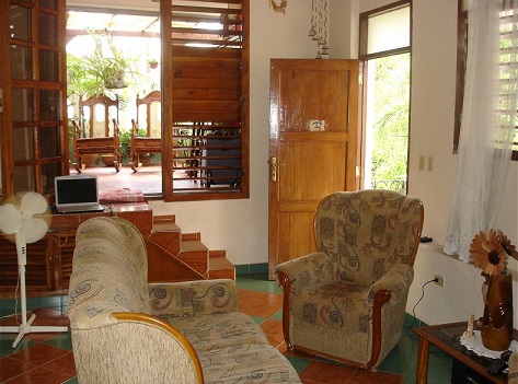 'Living room of the house' Casas particulares are an alternative to hotels in Cuba.