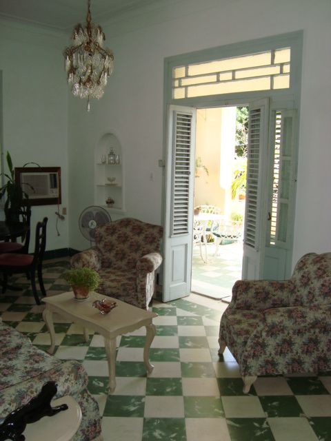 'LIVING ROOM' Casas particulares are an alternative to hotels in Cuba.