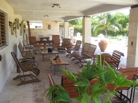 'Terrace' Casas particulares are an alternative to hotels in Cuba.