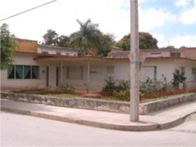 'House front' Casas particulares are an alternative to hotels in Cuba.