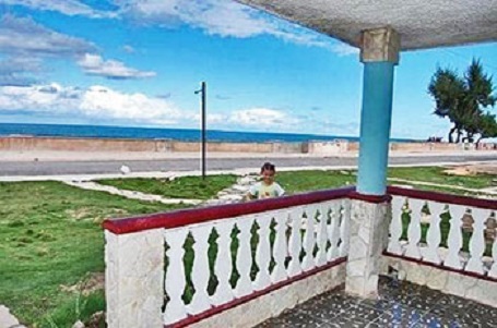 'View from portal' Casas particulares are an alternative to hotels in Cuba.