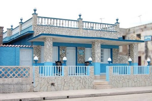 'Frente de la casa' Casas particulares are an alternative to hotels in Cuba.