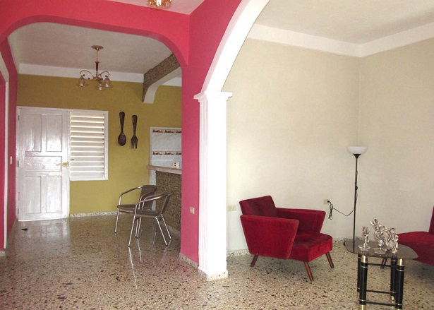 'Living room' Casas particulares are an alternative to hotels in Cuba.