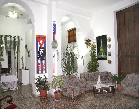 'Living room' Casas particulares are an alternative to hotels in Cuba.