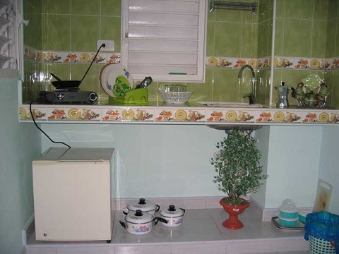 'Cocina' Casas particulares are an alternative to hotels in Cuba.