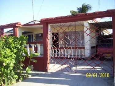 'House front' Casas particulares are an alternative to hotels in Cuba.