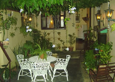 'Courtyard' Casas particulares are an alternative to hotels in Cuba.