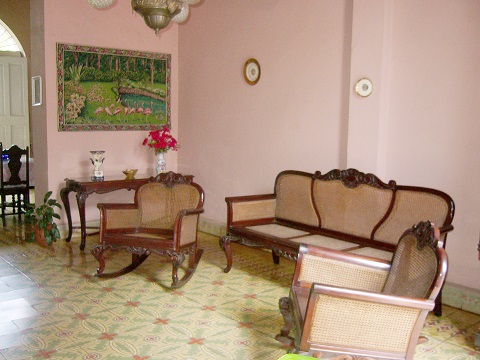 'Living room' Casas particulares are an alternative to hotels in Cuba.