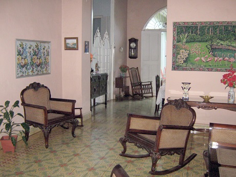 'Living room' Casas particulares are an alternative to hotels in Cuba.