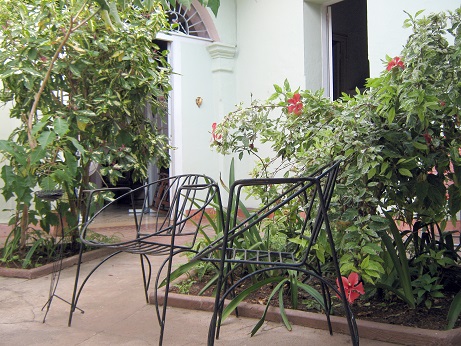 'Courtyard' Casas particulares are an alternative to hotels in Cuba.