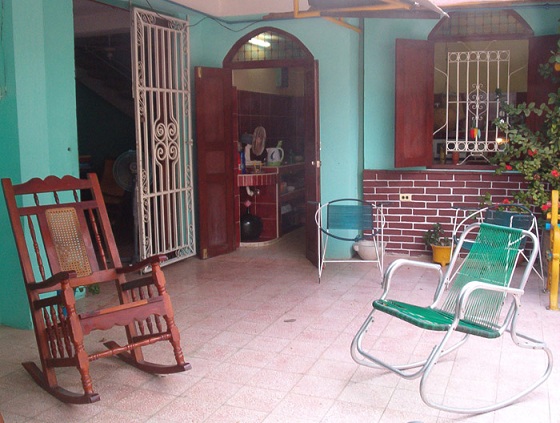 'Patio' Casas particulares are an alternative to hotels in Cuba.