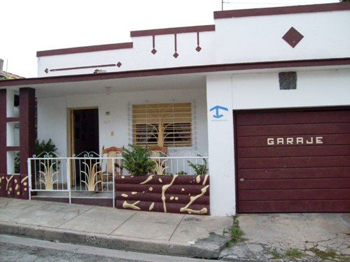 'garage' Casas particulares are an alternative to hotels in Cuba.