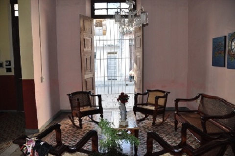 'Living room' Casas particulares are an alternative to hotels in Cuba.