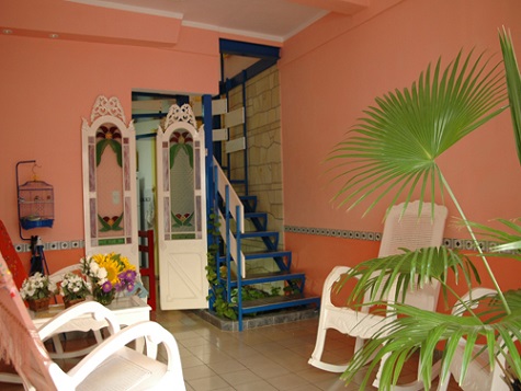 'Living room' Casas particulares are an alternative to hotels in Cuba.