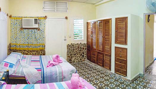 'Habitacion' Casas particulares are an alternative to hotels in Cuba.