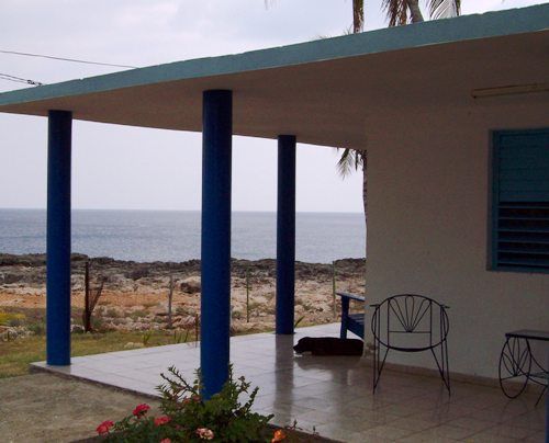 'porch' Casas particulares are an alternative to hotels in Cuba.