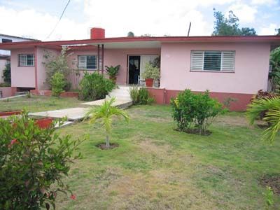 'House front' Casas particulares are an alternative to hotels in Cuba.