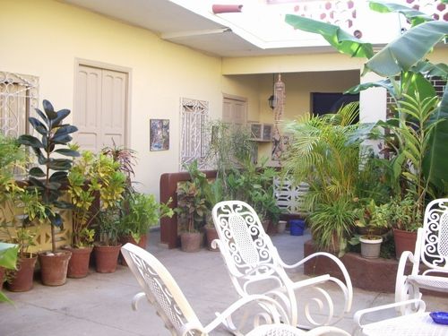 'patio' Casas particulares are an alternative to hotels in Cuba.