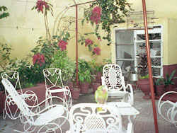 'Patio' Casas particulares are an alternative to hotels in Cuba.