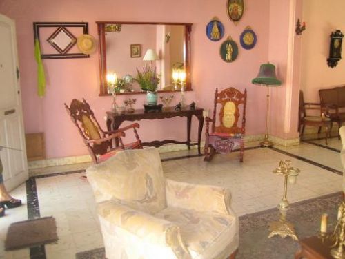 'Living room1' Casas particulares are an alternative to hotels in Cuba.