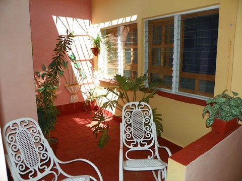 'Courtyard' Casas particulares are an alternative to hotels in Cuba.