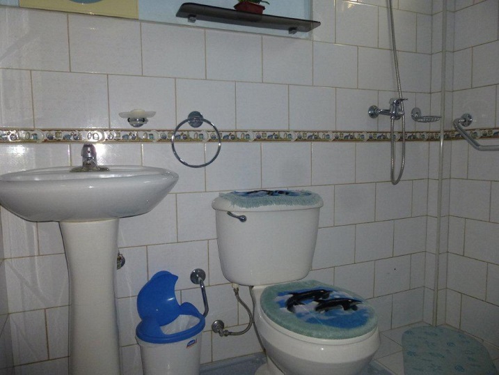 'Bathroom' Casas particulares are an alternative to hotels in Cuba.