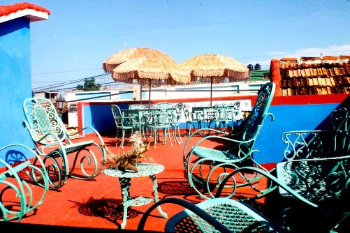 'Roof terrace' Casas particulares are an alternative to hotels in Cuba.