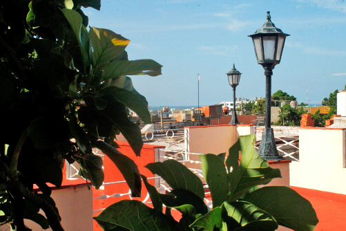 'Roof terrace' Casas particulares are an alternative to hotels in Cuba.