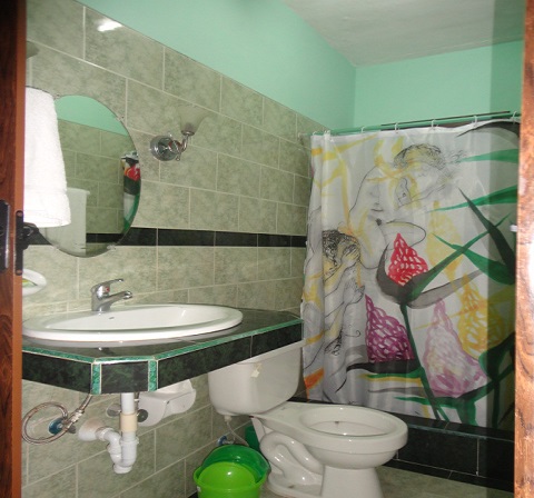 'Bathroom downstairs' Casas particulares are an alternative to hotels in Cuba.
