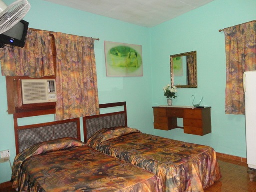 'Habitacion abajo' Casas particulares are an alternative to hotels in Cuba.