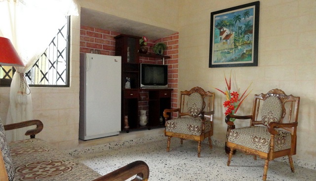 'Living room1' Casas particulares are an alternative to hotels in Cuba.