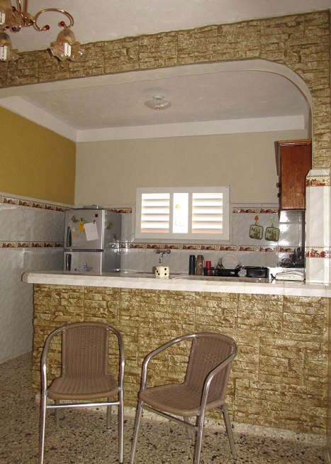 'Cocina' Casas particulares are an alternative to hotels in Cuba.