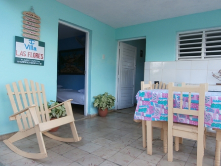 'Terraza trasera' Casas particulares are an alternative to hotels in Cuba.