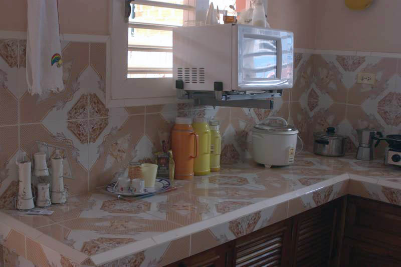 'Cocina' Casas particulares are an alternative to hotels in Cuba.