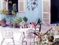 'Patio' Casas particulares are an alternative to hotels in Cuba.