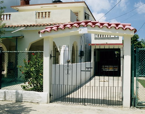 'Entrance' Casas particulares are an alternative to hotels in Cuba.