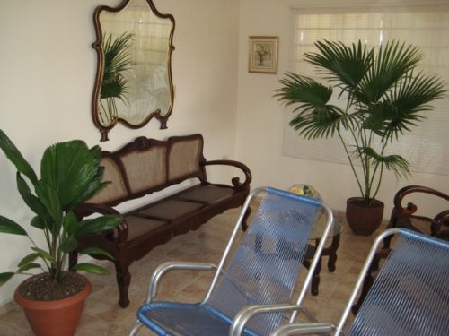 'living room from main door' Casas particulares are an alternative to hotels in Cuba.