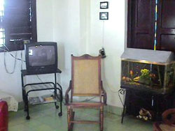 'Living room' Casas particulares are an alternative to hotels in Cuba.