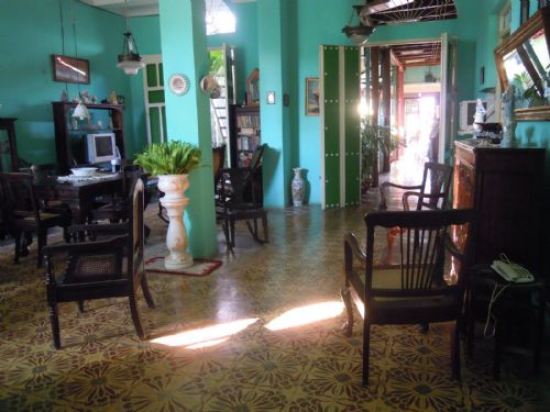 'Living room' Casas particulares are an alternative to hotels in Cuba.