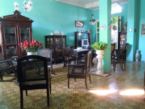 'Living room' Casas particulares are an alternative to hotels in Cuba.